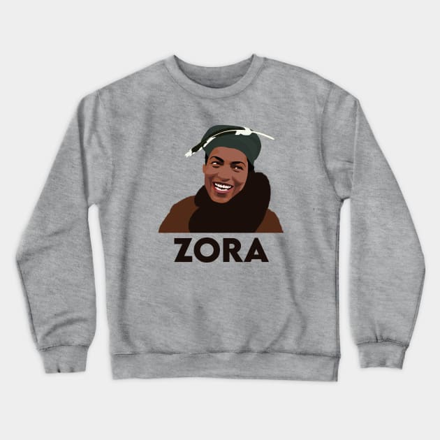 Zora Neale Hurston Crewneck Sweatshirt by Obstinate and Literate